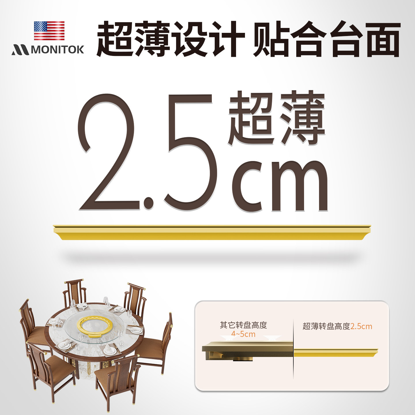 美国品牌电动静音转盘餐桌旋转底座家用转盘酒店自动旋转静音转芯,商业/办公家具,转盘,淘宝优惠券,粉丝福利购,淘宝优惠卷
