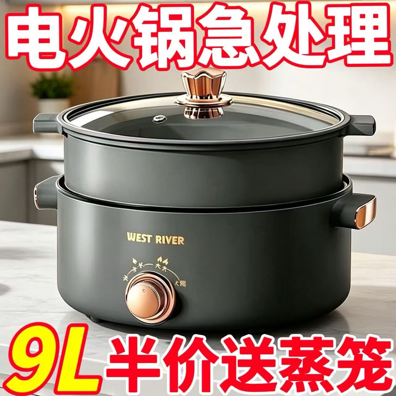 德国全自动电炒锅一体家用电饭锅多功能料理锅蒸煎炒涮不粘电煮锅