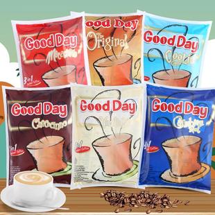 印尼进口goodday好日子三合一速溶咖啡意式香草榛果原味卡布奇诺