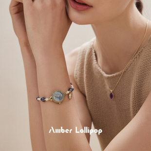 Amber 巴洛克珍珠腕表轻奢小众石英手表生日礼物 lollipop手表女款