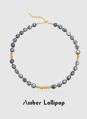 AmberLollipop黑色巴洛克珍珠