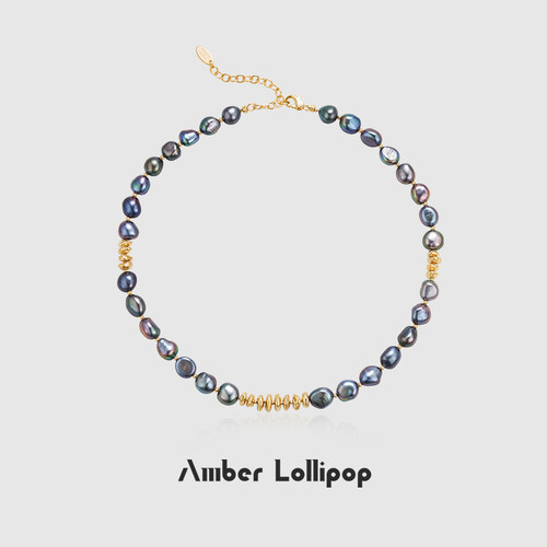 AmberLollipop黑色巴洛克珍珠