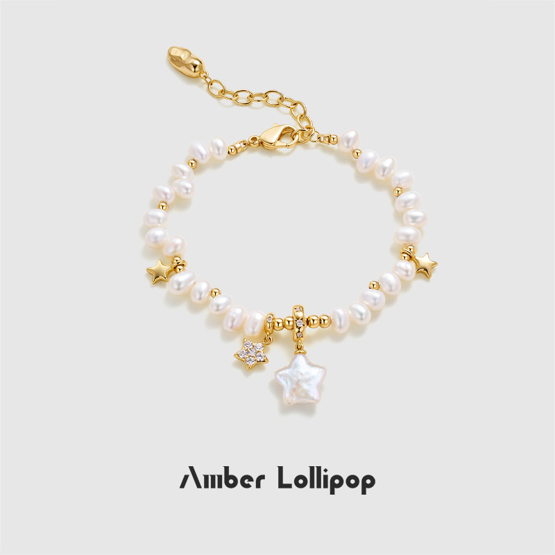 Amber Lollipop珍珠手链女轻奢小众小米珠手串2026新款生日礼物