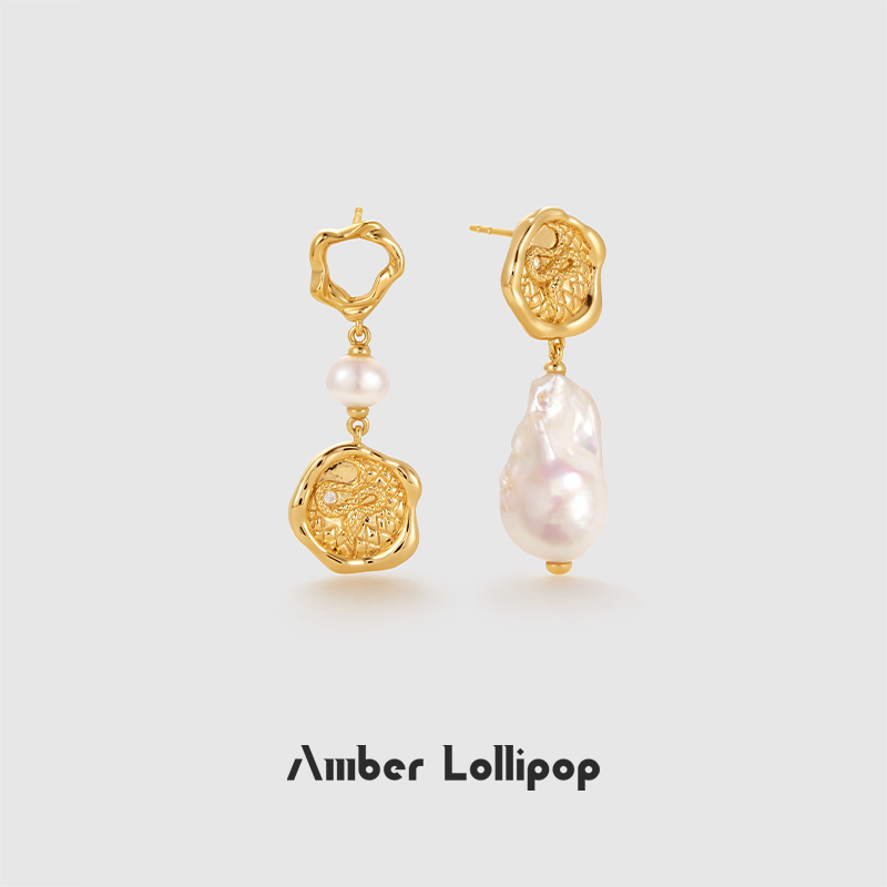 2025新款高级感巴洛克珍珠耳环
