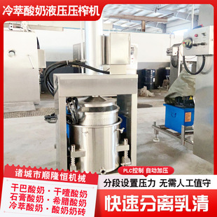 新型全自动希腊酸奶液压压滤机 商用脱水机 冷萃酸奶压榨机立式
