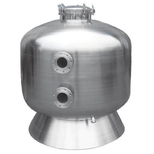 供应泳池过滤设备石英砂沙缸 304不锈钢侧式法兰砂缸循环过滤器