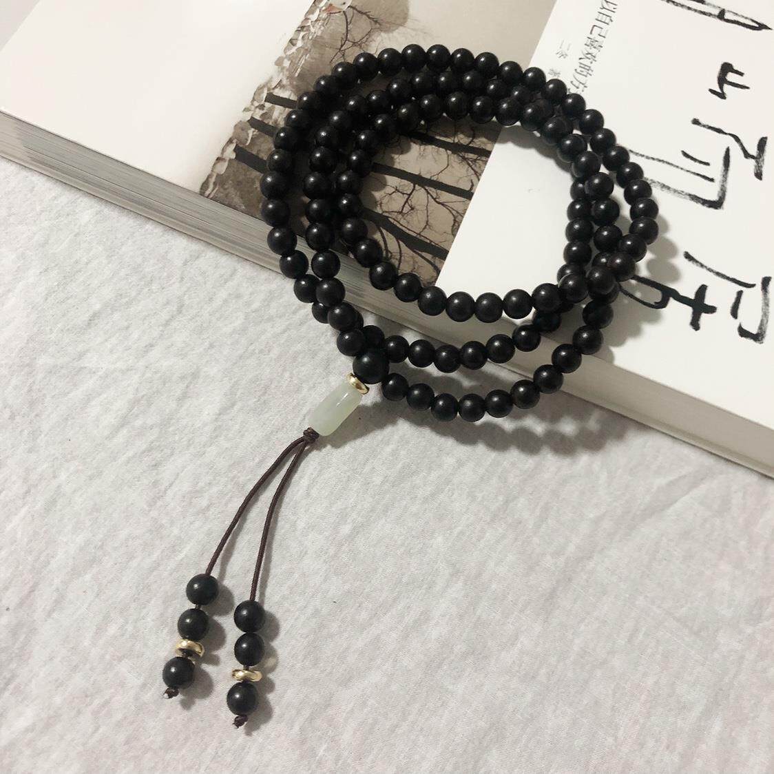 108颗和田玉提溜脖挂脖批发手链