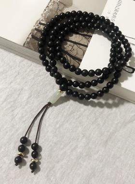 108颗和田玉提溜脖挂脖批发手链