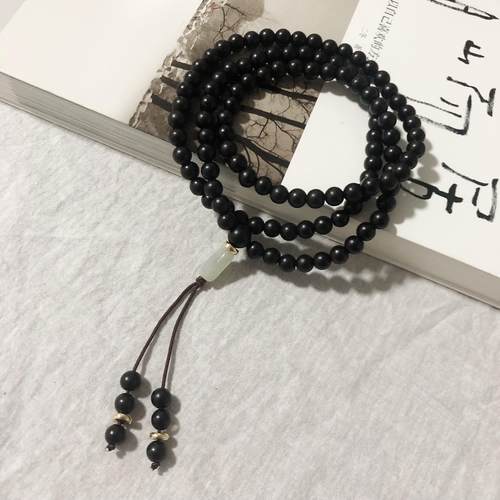 108颗和田玉提溜脖挂脖批发手链