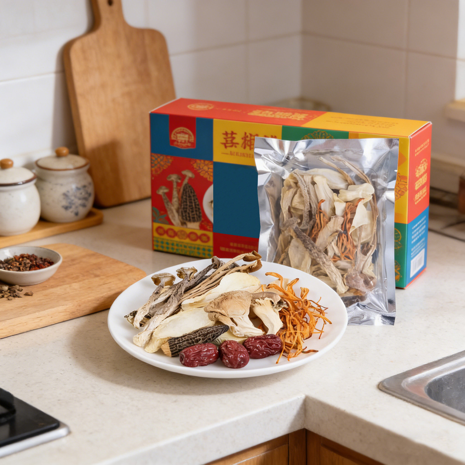 古田菌汤包七彩菌菇汤料包干货