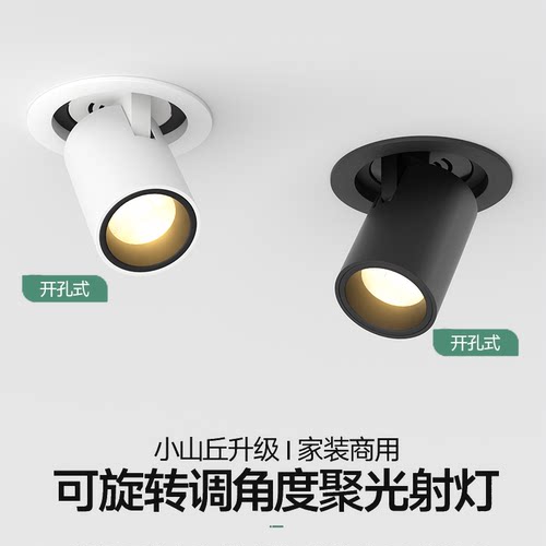 cob嵌入式可伸缩调角度射灯