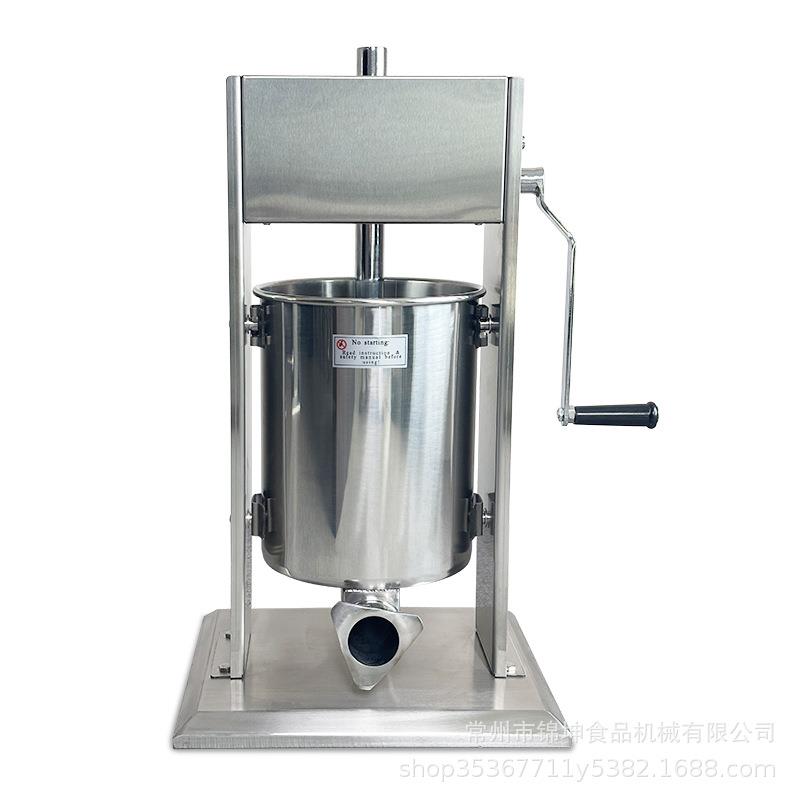 商用304不锈钢真空10L灌肠机全自动脚踏火腿肠腊肠灌装机原厂生产