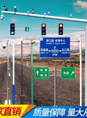 供应6米L型监控杆道路八角监控杆悬臂式监控杆厂家直销