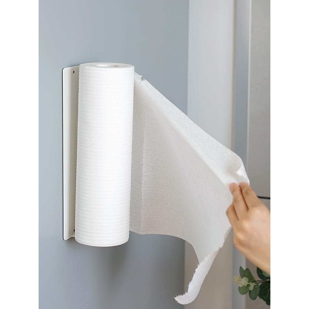 厨房冰箱收纳磁吸毛巾架毛巾挂架抹布架擦手挂杆壁挂置物架纸巾架