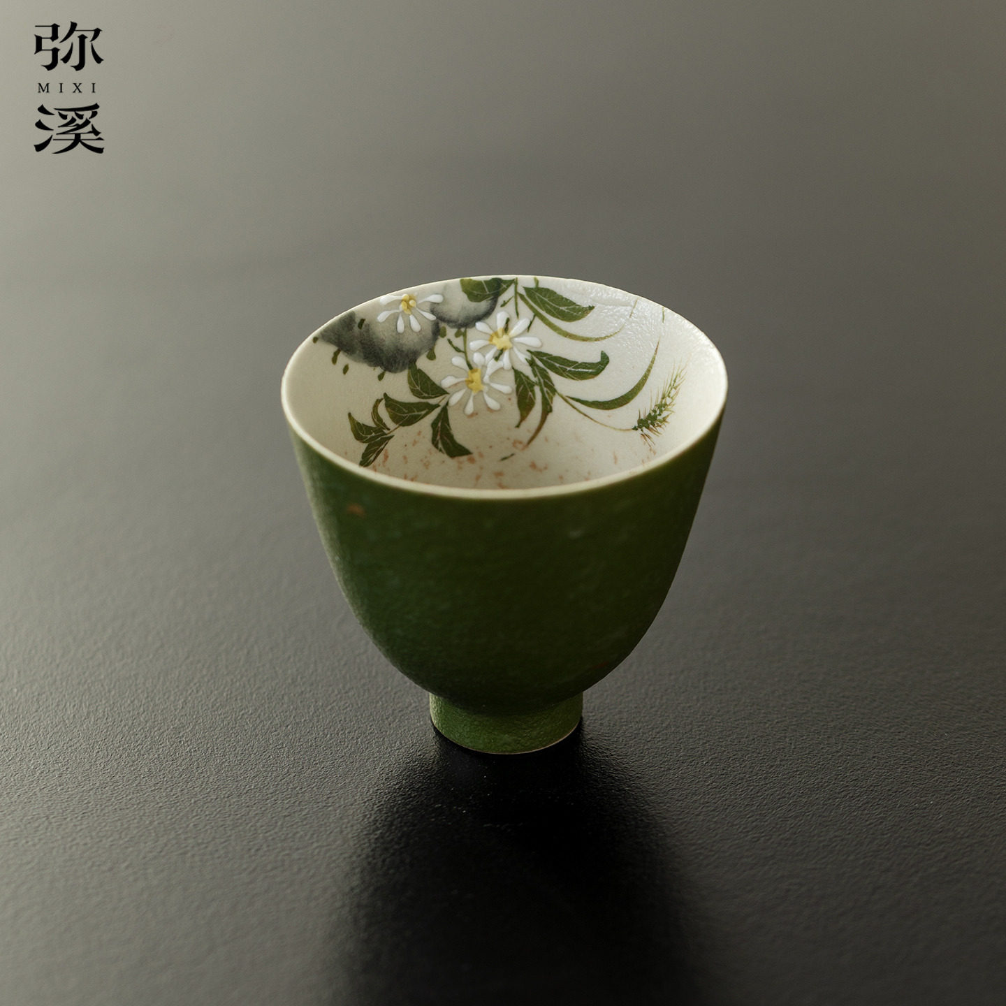 2025新款小青柑手绘茶杯家用中式品茗主人杯送礼专用功夫茶具