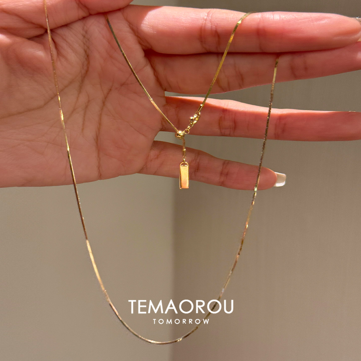 极细长款简约项链女2025新款百搭