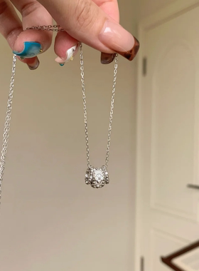 三环万花筒四叶花项链轻奢高级感