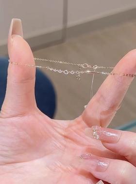 极细款锆石手链高级感轻奢清冷感