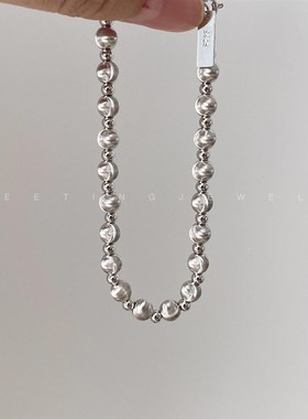 拉丝猫眼小圆珠手链轻奢小众气质