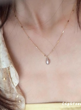 施家珍珠项链高级感轻奢小众简约