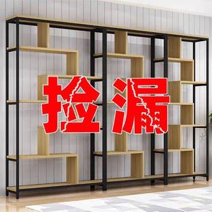 办公室多层产品展示柜现代简约书架置物简易客厅落地隔断陈列定制