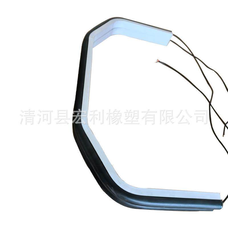 安全防撞条橡胶条防夹手感应器电动智能黑色塑料橡胶胶