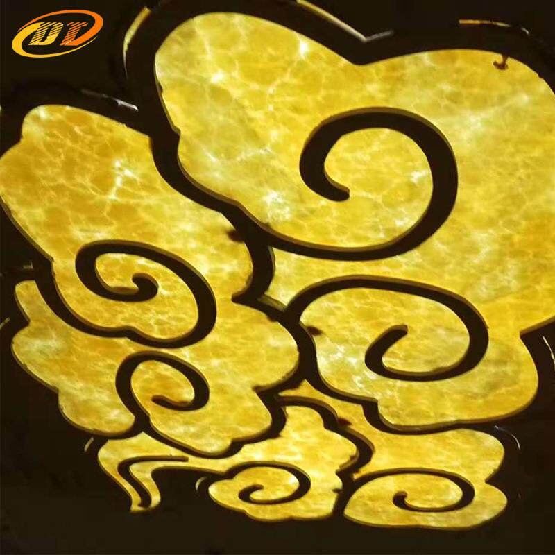 多特透光石吊顶 亚克力云石透光板 树脂板 人造玉石灯箱弧形云石
