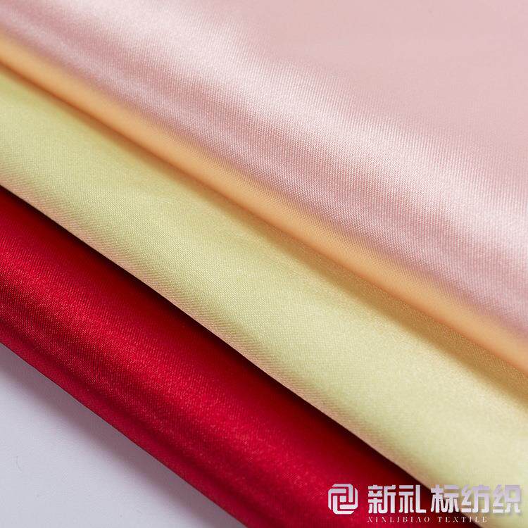 仿真丝弹力色丁高弹真丝柔软舒适高弹色丁裙子里布睡衣面料