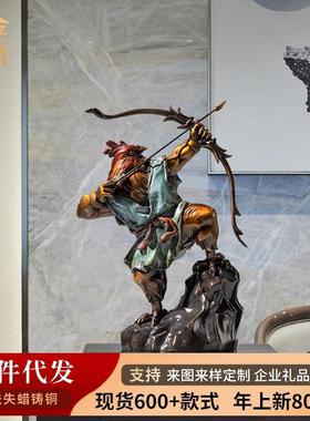 铜金岁月开工大吉公鸡铜工艺品公司店铺开业大吉大利公鸡铜器礼品