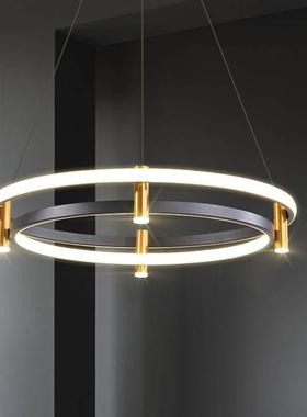 极简圆环客厅吊灯设计师创意北欧现代简约艺术餐厅灯中山家装灯饰