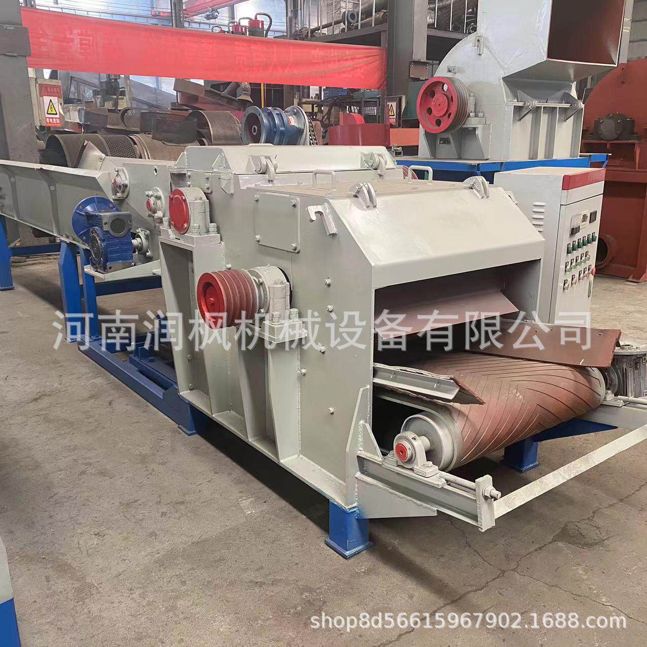 自动上料木材破碎粉碎一体机 原木树枝竹子等长料直接变木屑设备