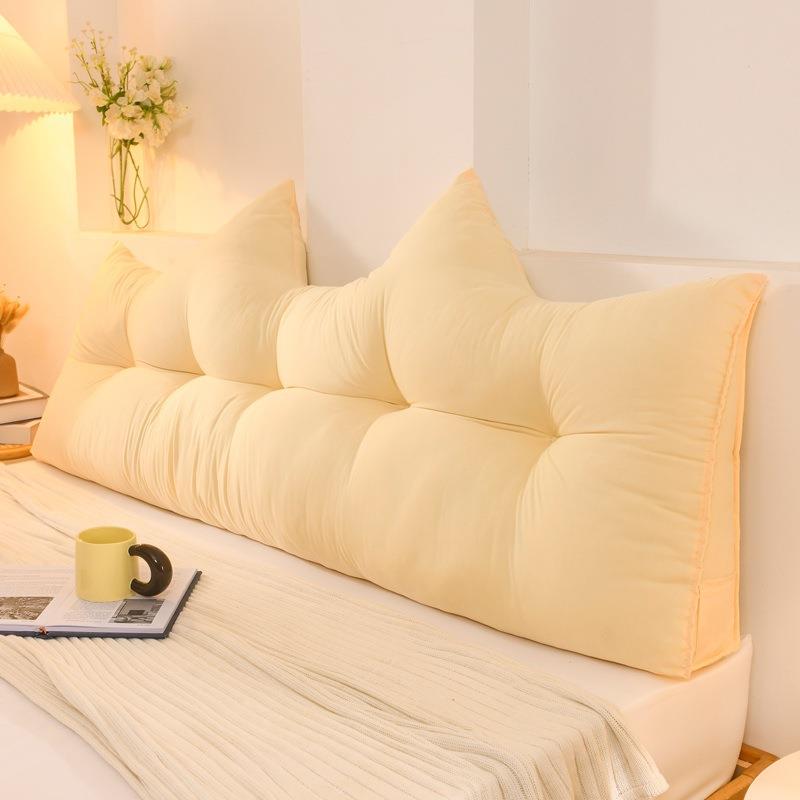 可爱猫耳床头靠背垫2025新款ins风床上靠枕防撞大靠背垫护腰软包