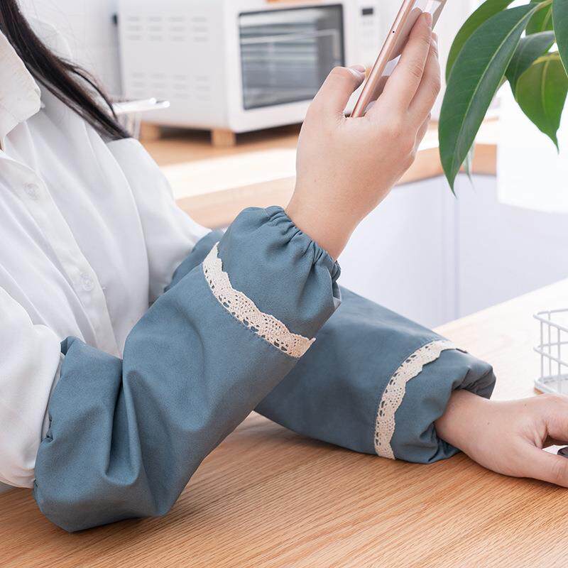 防水袖套女皮质防污防油袖头厨房家用秋冬耐磨可爱长款成人套袖