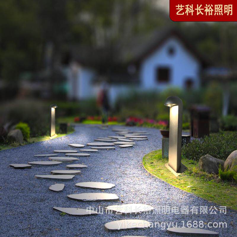花园别墅草坪灯LED大功率压铸铝圆头草坪灯庭院灯高级低调大气风