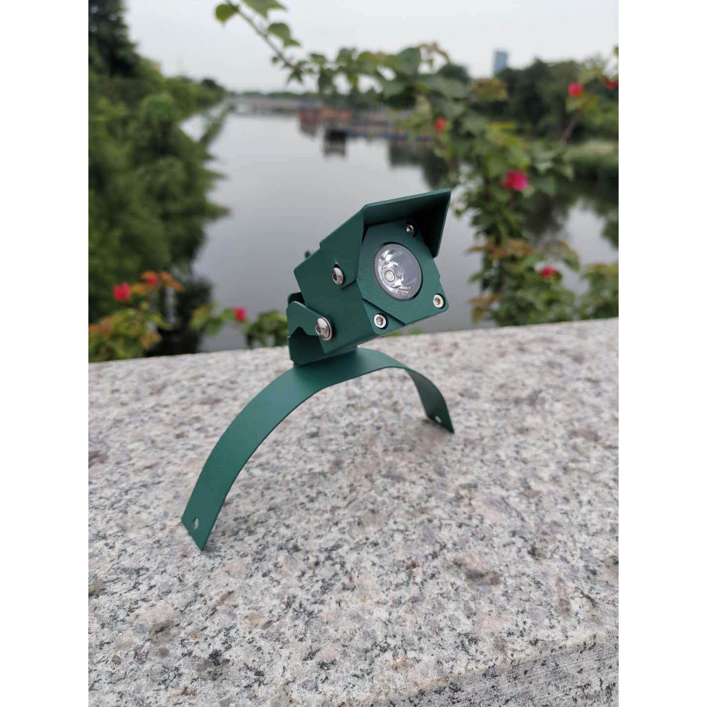 一束光瓦楞灯古建筑瓦片灯方形投光灯1W3W5W凉亭亮化灯小型聚光灯