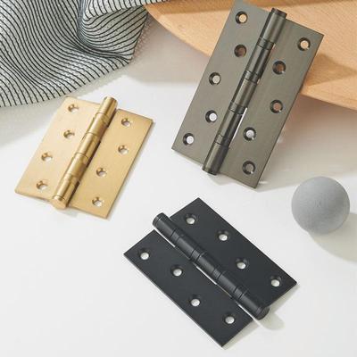 黄铜平开合页家具五金门配件活页4寸5寸合叶加厚铰链轴承静音折页