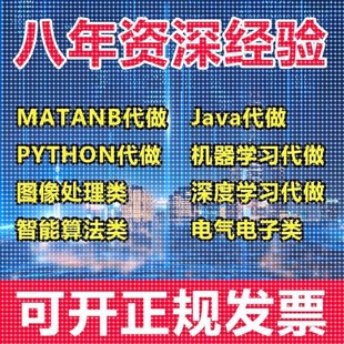 matlab代码帮做代编程序代做python覆现算法彷真编写图像信号处理