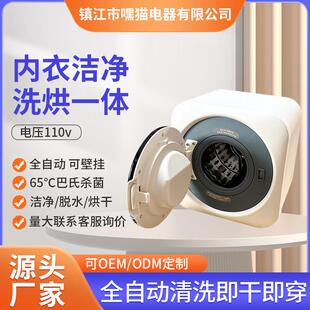 外贸洗衣机家用壁挂式滚筒洗衣机宝宝迷你小型内衣内裤烘衣机110V