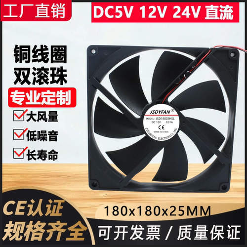 18CM/厘米大尺寸5V12V机箱风扇