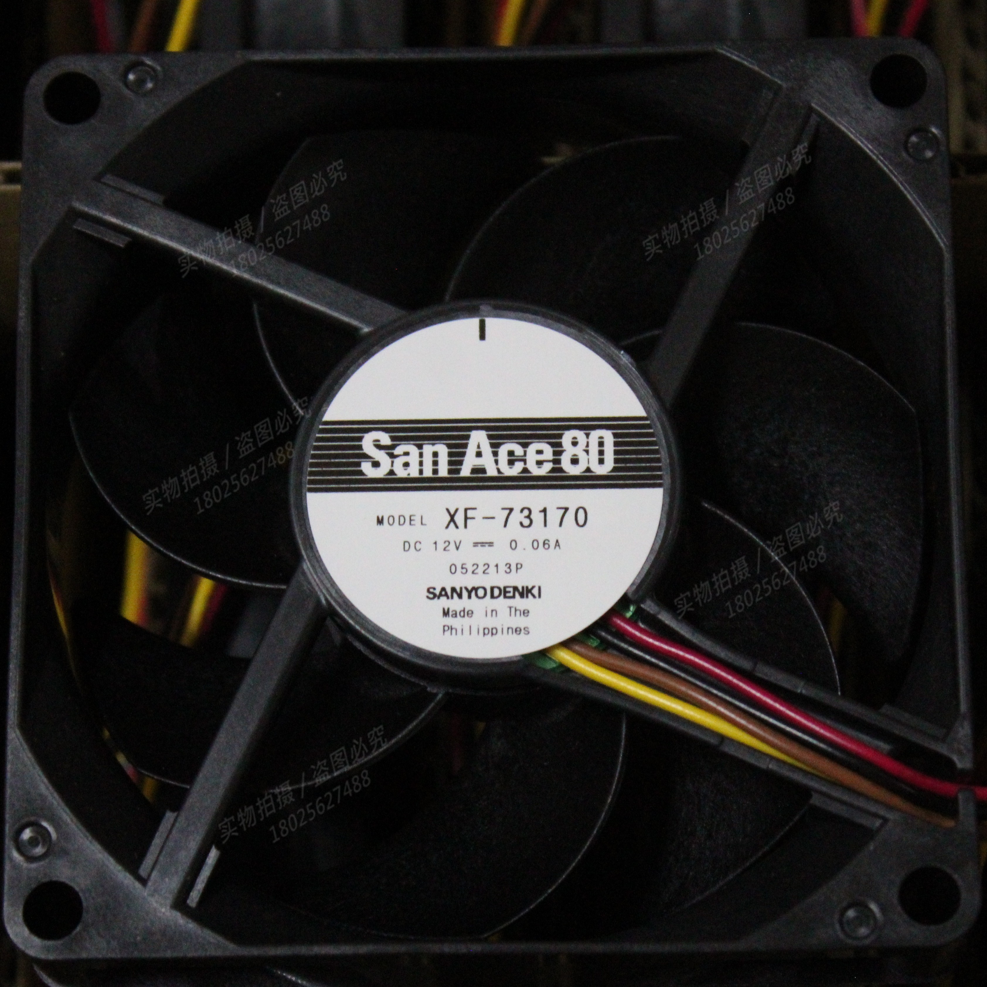 XF-73170 9GA0812P6M001/4全新三洋 8020 8CM 12V 0.06A 散热风扇