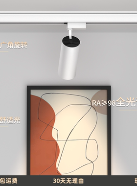 led轨道射灯可调角度明装导轨式超亮店铺商用COB聚光灯服装店专用