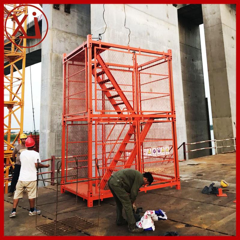 广东厂家供应脚手架箱式梯笼防护网中铁四局隧道涵洞施工梯笼