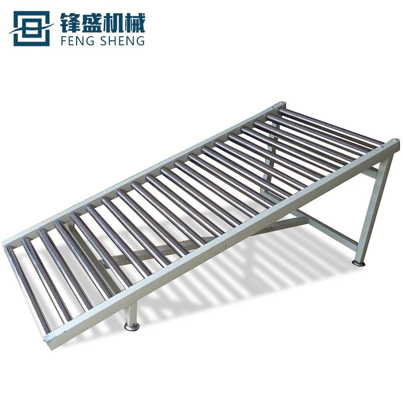 无动力滚筒线流水线卸货滑轮滑梯可拼接轨道装车下货定制搬运纸箱