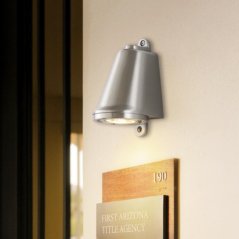 覆古侘寂风工业风充电庭院灯极简射灯铸铝马蹄灯防水户外门牌壁灯