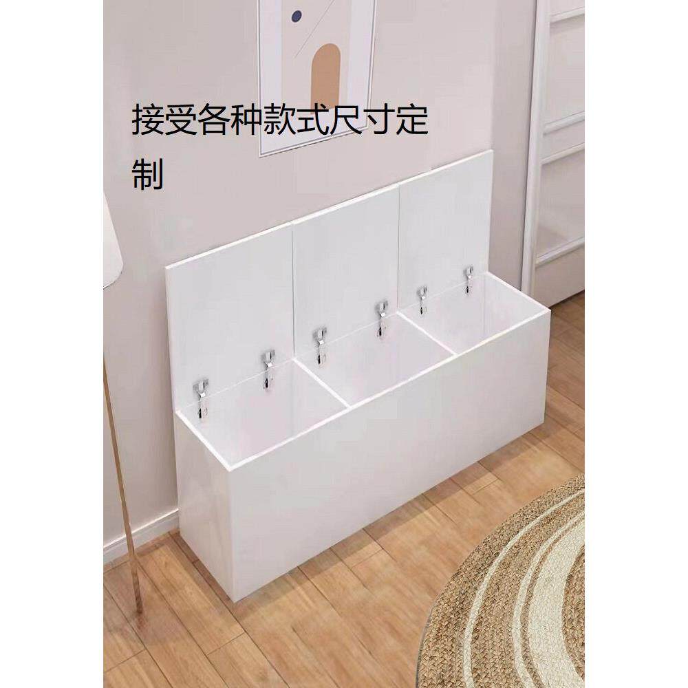 个性简约飘窗柜矮柜地柜储物柜榻榻米组合可坐阳台上翻门收纳柜