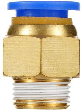 pc8-02蓝色快速螺纹直通接头pc4 6 10 16 m5 01 03 1 2分3pc12-04