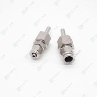 316L不锈钢光杆转快插快拧接头1/4 1/2焊接直管转PU软管快拧接头