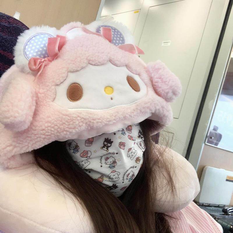 可爱卡通连帽U型枕护颈枕旅行便携飞机高铁便携午睡枕头睡觉神器