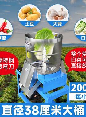 碎菜机商用切WIX菜机型多碎菜机堂功能食切姜蒜碎菜大剁辣椒打颗