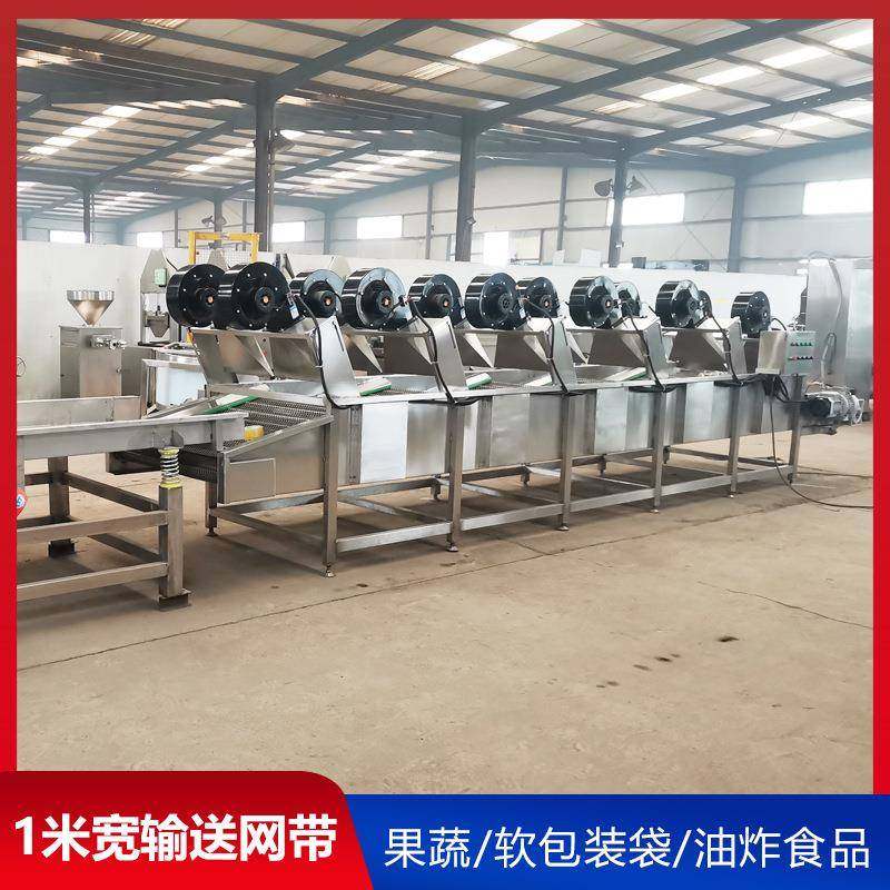 不锈钢卤蛋外包装沥水风干线全自动食品风干设备玉米滚杠输送机